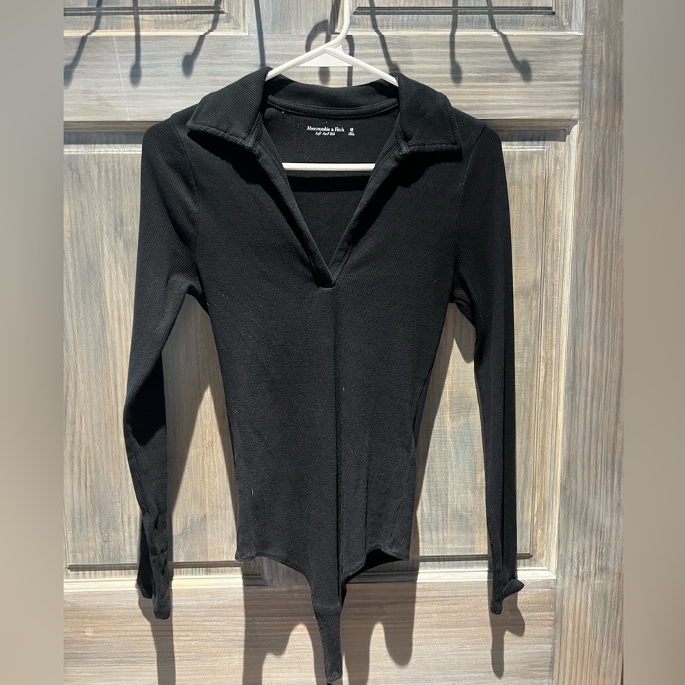 Abercrombie & Fitch Long Sleeve Polo Bodysuit